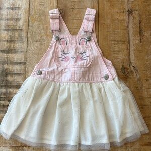 NWOT Oshkosh bunny overall dress 2t